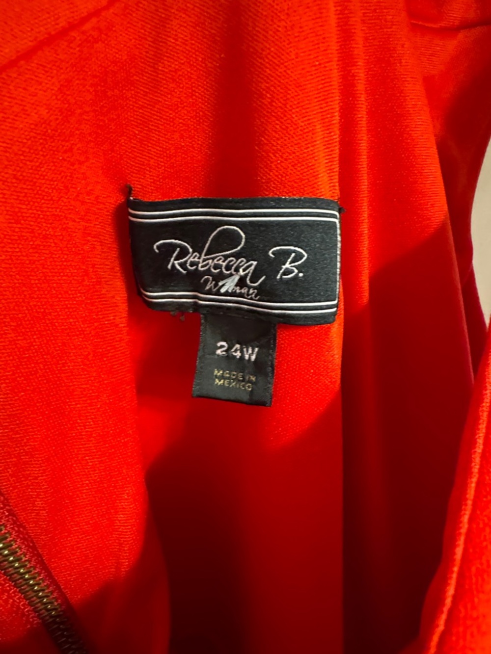 Red Cowl Neck Women's Dress - Picture 2 of 7